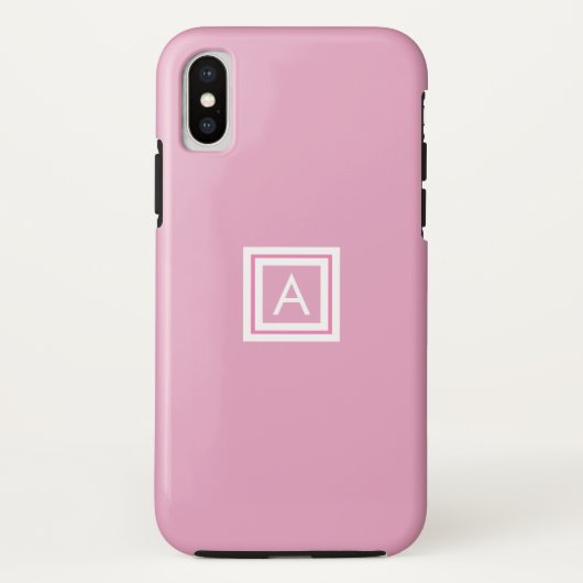 Gepersonaliseerd modern monogram Case-Mate iPhone case (Achterkant)