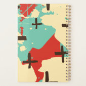Gepersonaliseerd Modern Trendy Abstract Planner (Achterkant)