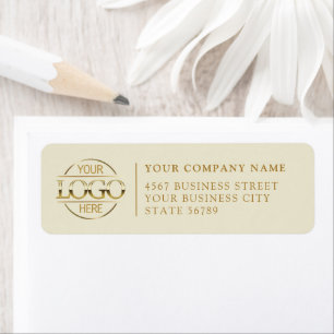 Gepersonaliseerd modern zakelijk logo retouradres etiket
