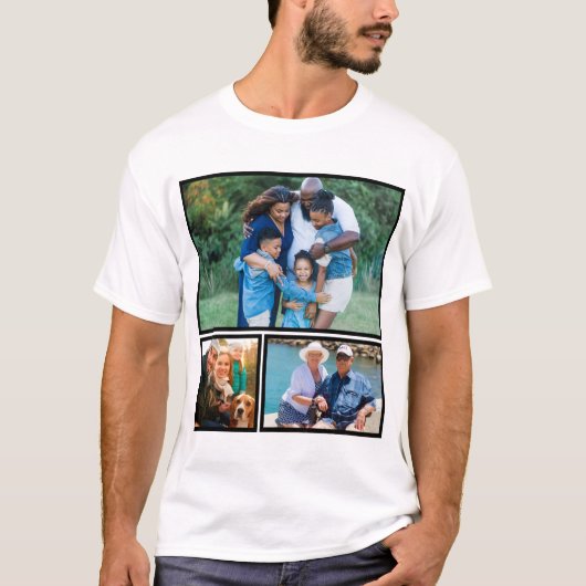 Gepersonaliseerd Moderne Kollage van de Foto van K T-shirt (Voorkant)