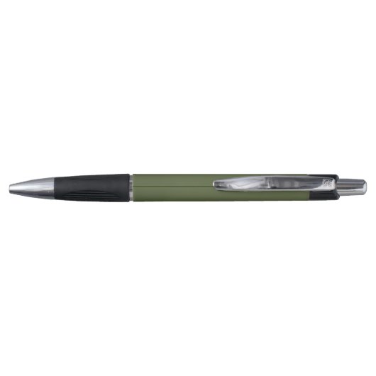 Gepersonaliseerd Moderne Pen Olive Groen en Wit (Achterkant)