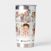 Gepersonaliseerd Moeder Foto Collage Moederdag Cad Geïsoleerde Drinkbeker (Links)