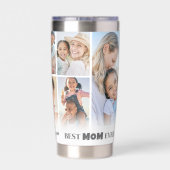 Gepersonaliseerd Moeder Foto Collage Moederdag Cad Geïsoleerde Drinkbeker (Achterkant)