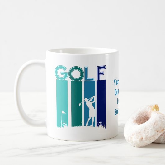 Gepersonaliseerd Mok voor Golfer Coffee (Met donut)