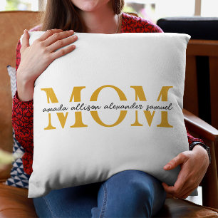 Gepersonaliseerd MOM-Sierkussen met de naam van ki Kussen