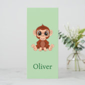 Gepersonaliseerd Monkey Bladwijzer (Staand voorkant)