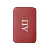 Gepersonaliseerd monogram Auburn Badmat (Voorkant Verticaal)