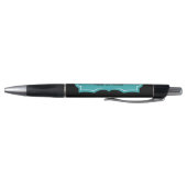 Gepersonaliseerd Monogram Blauwgroen Blauwschrijve Pen (Bodem)