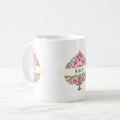 Gepersonaliseerd Monogram Cups; Ideaal voor grote  Koffiemok (Voorkant links)