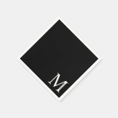 Gepersonaliseerd monogram en benodigdheden servet (Hoek)