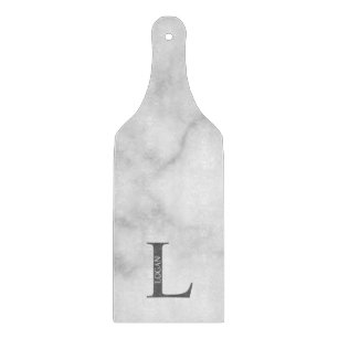 Gepersonaliseerd monogram en directielijn snijplank