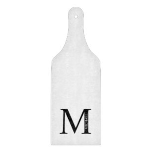 Gepersonaliseerd monogram en directielijn snijplank