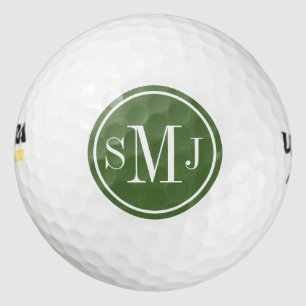 Gepersonaliseerd monogram en Lijst Treetop Golfballen