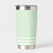 Gepersonaliseerd monogram en naam aangepaste kleur geïsoleerde drinkbeker (Rechts)