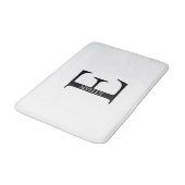 Gepersonaliseerd monogram en naam badkamer badmat (Gekanteld)