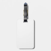 Gepersonaliseerd monogram en naam bagagelabel (Achterkant verticaal)