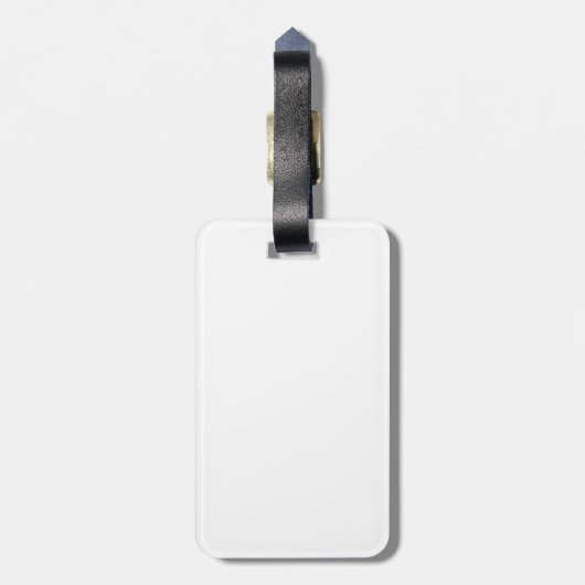 Gepersonaliseerd monogram en naam bagagelabel (Achterkant verticaal)