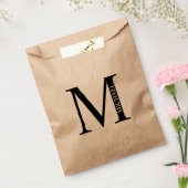 Gepersonaliseerd monogram en naam bedankzakje (Gezegeld)
