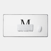 Gepersonaliseerd monogram en naam bureaumat (Keyboard & Muis)