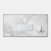 Gepersonaliseerd monogram en naam bureaumat (Keyboard & Muis)