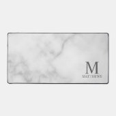 Gepersonaliseerd monogram en naam bureaumat (Voorkant)