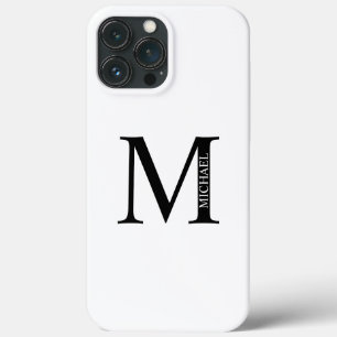 Gepersonaliseerd monogram en naam iPhone 13 pro max hoesje