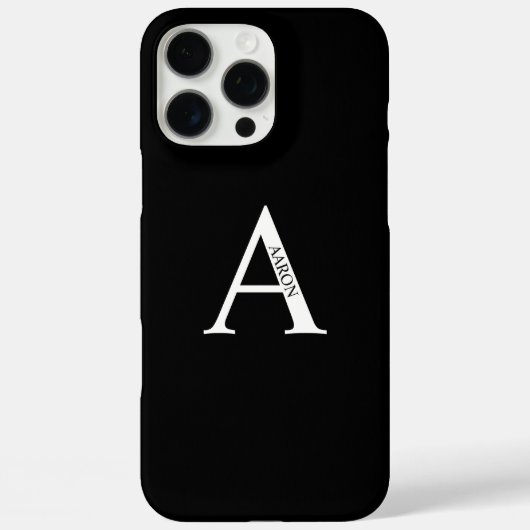 Gepersonaliseerd monogram en naam Case-Mate iPhone case (Achterkant)