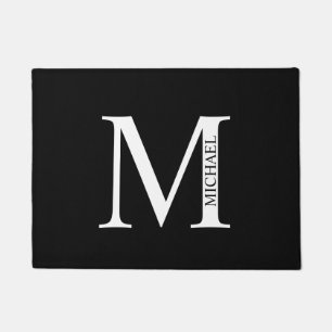 Gepersonaliseerd monogram en naam Doormat Deurmat