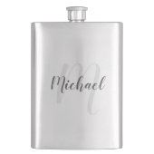 Gepersonaliseerd monogram en naam flacon (Voorkant)