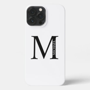 Gepersonaliseerd monogram en naam iPhone 13 pro max hoesje