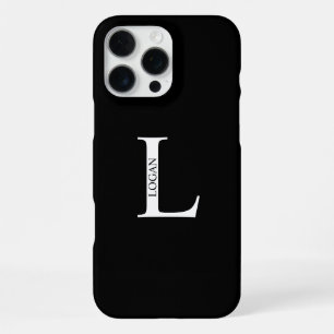 Gepersonaliseerd monogram en naam iPhone 16 pro max hoesje