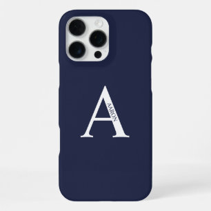Gepersonaliseerd monogram en naam iPhone 16 pro max hoesje