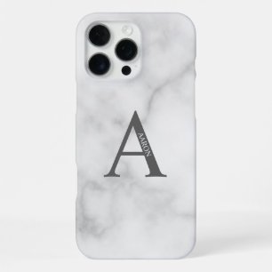 Gepersonaliseerd monogram en naam iPhone 16 pro max hoesje