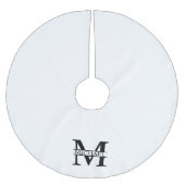 Gepersonaliseerd monogram en naam kerstboom rok (Voorkant)