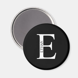 Gepersonaliseerd Monogram en Naam Magnet Magneet