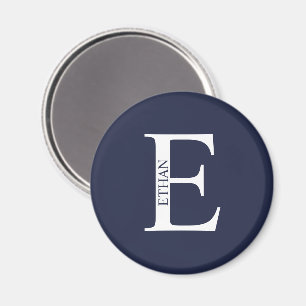Gepersonaliseerd Monogram en Naam Magnet Magneet