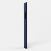 Gepersonaliseerd monogram en naam marineblauw Case-Mate iPhone case (Achterkant/rechts)
