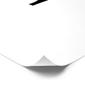 Gepersonaliseerd monogram en naam perfect poster (Hoek)