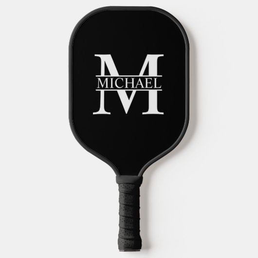 Gepersonaliseerd monogram en naam pickleball paddle (Voorkant)