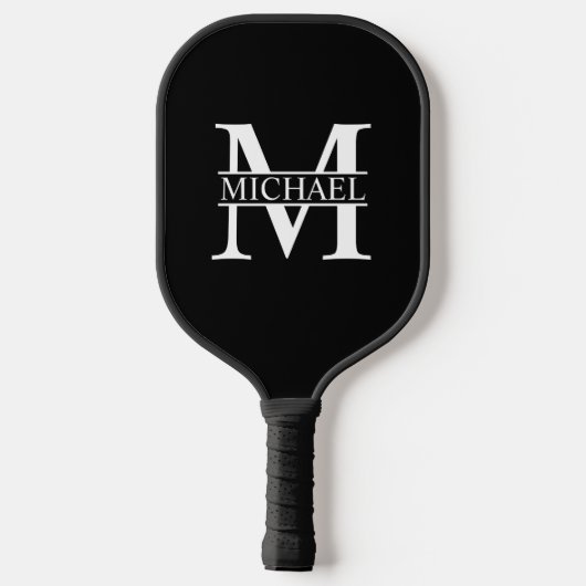 Gepersonaliseerd monogram en naam pickleball paddle (Achterkant)