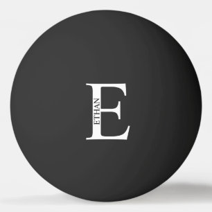 Gepersonaliseerd monogram en naam pingpongballen