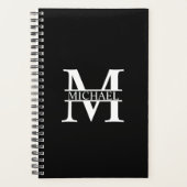 Gepersonaliseerd monogram en naam planner (Voorkant)