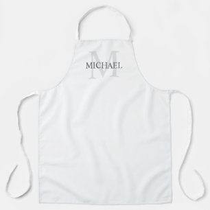 Gepersonaliseerd monogram en naam schort