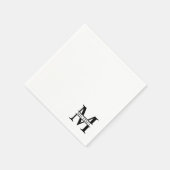 Gepersonaliseerd monogram en naam servetten (Hoek)