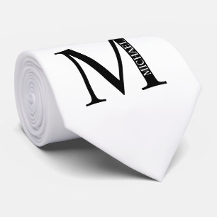 Gepersonaliseerd monogram en naam Stropdas