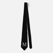 Gepersonaliseerd monogram en naam Stropdas (Voorkant)