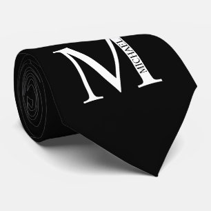 Gepersonaliseerd monogram en naam Stropdas