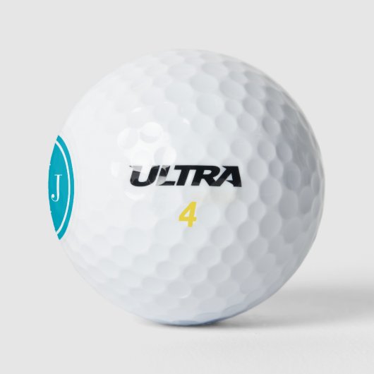 Gepersonaliseerd monogram en Scuba Blue Lijst Golfballen (Logo)