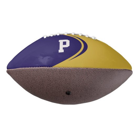 Gepersonaliseerd monogram Football (Gedraaid 270)
