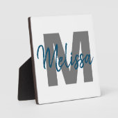 Gepersonaliseerd monogram fotoplaat (Voorkant)